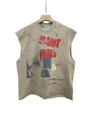 SSSAINT LOUIS Photo Art Cut‑Off Sleeveless Tee