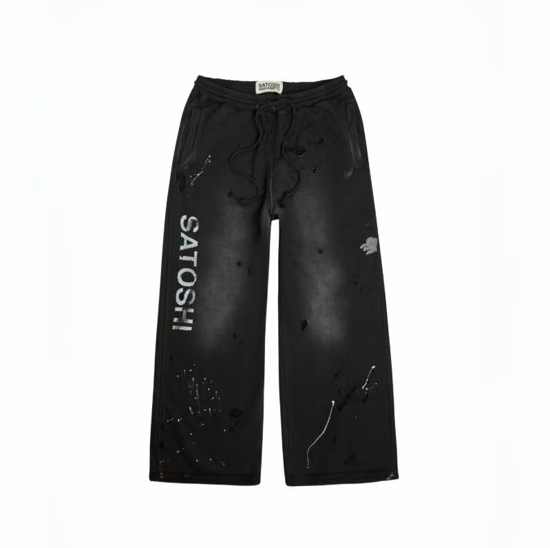Satoshi Nakamoto Vertical Logo Sweat Pants
