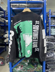 RRR123 Bold Text Long‑Sleeve Tee