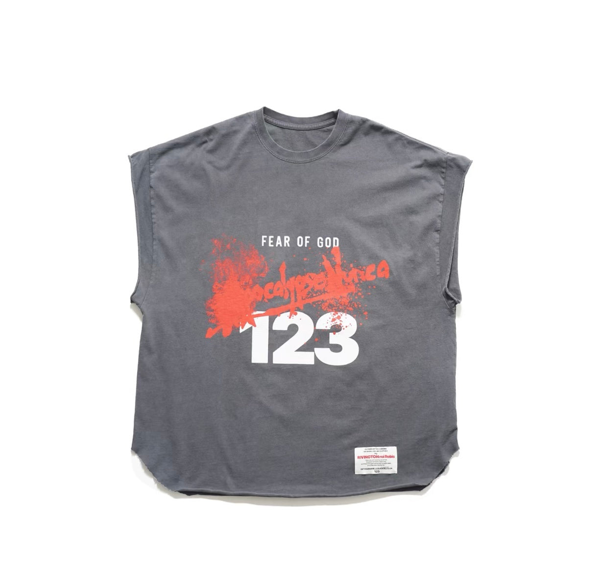 RRR123 Oversized Raw‑Edge Street Tank