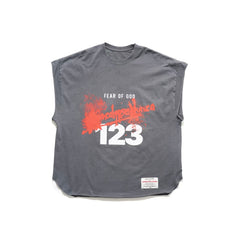 RRR123 Oversized Raw‑Edge Street Tank