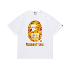 BAPE PUBG Mobile Camo Ape Head Graphic T-Shirt