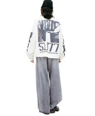 RRR123 Sculpture Graphic Long‑Sleeve Tee