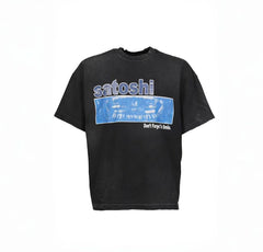 Satoshi Nakamoto Retro Street‑wear Tee