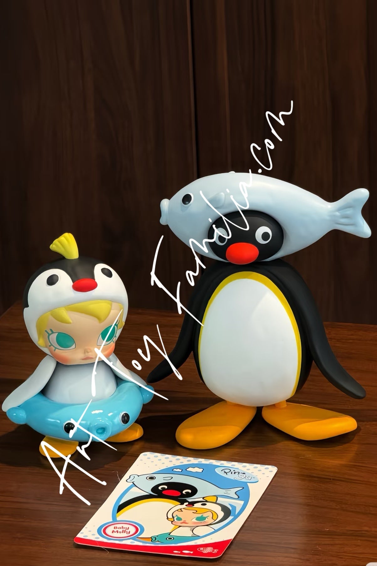 Baby Molly × Pingu Fish Are Full Of Fun Figurine