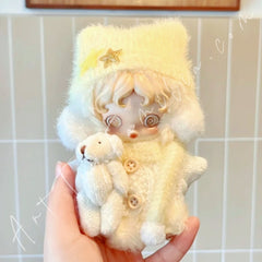 Doll Cloth Fluffy Bear Sweater Set For Skullpanda - 124
