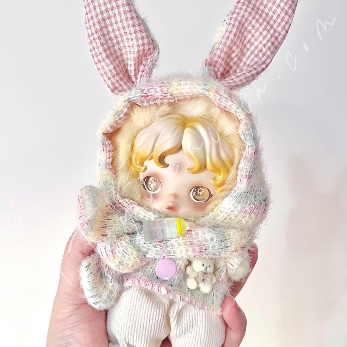 Doll Cloth Milky Bunny Knit Set For Skullpanda - 161