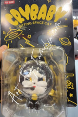 Crybaby Sitting Space Cat Figurine