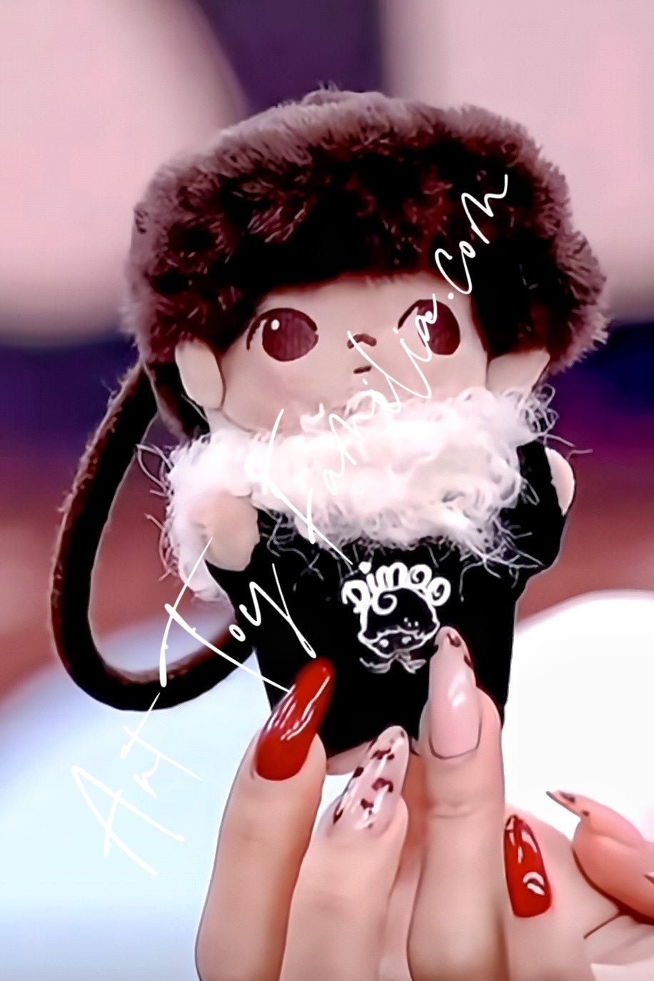 Dimoo Crush On Coffee Series Soft-faced Plush Keychain