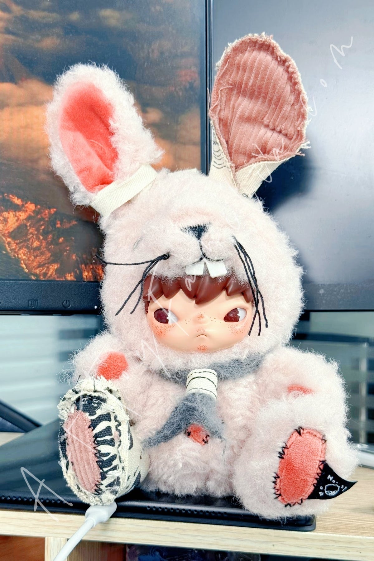 Hirono Little Hare Plush Doll Pendant