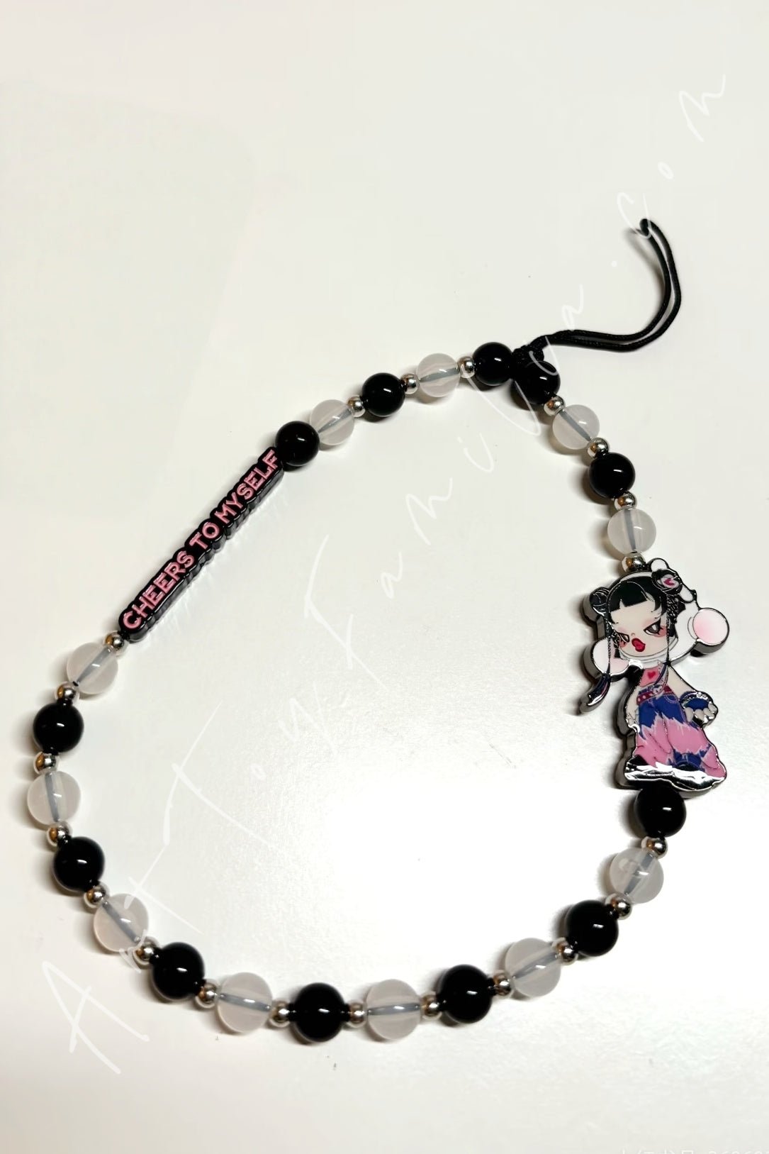 Skullpanda Cheers To Myself Series Phone Charm