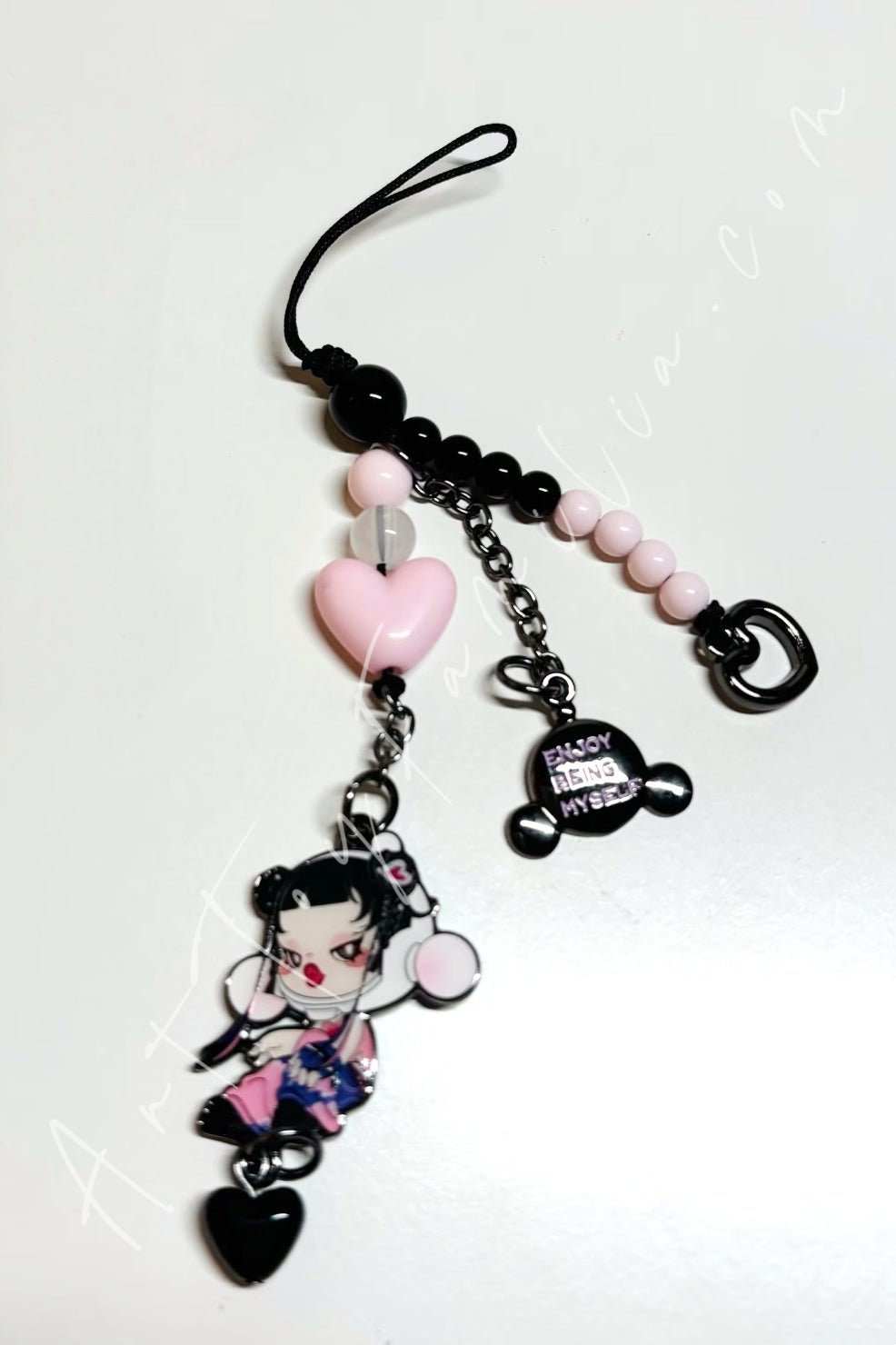 Skullpanda Cheers To Myself Series Phone Charm