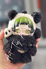 Skullpanda Lazy Panda Plush Doll Pendant