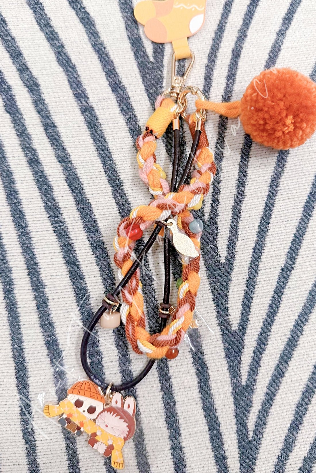 The Monsters Labubu Fall Into Sweaters Series Lanyard
