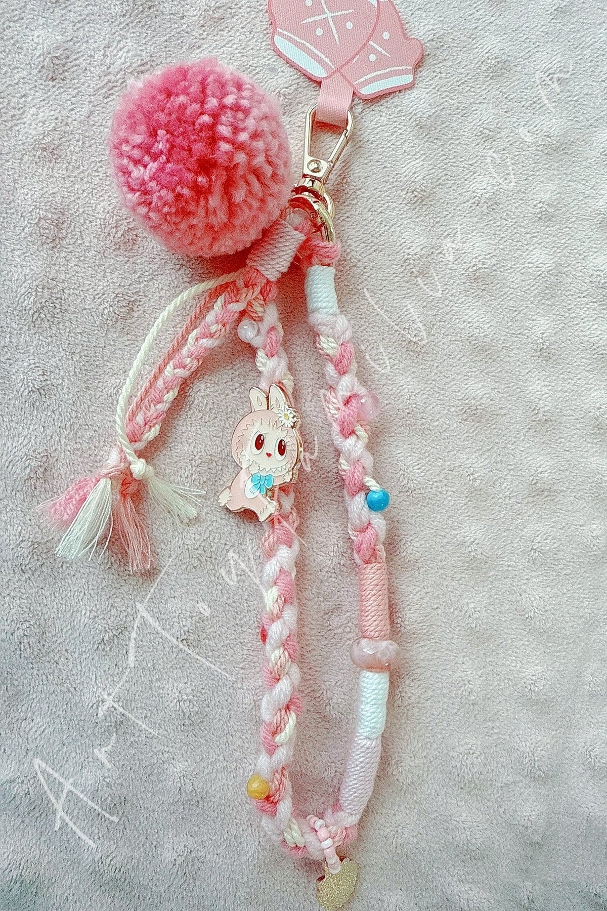 The Monsters Labubu Fall Into Sweaters Series Lanyard