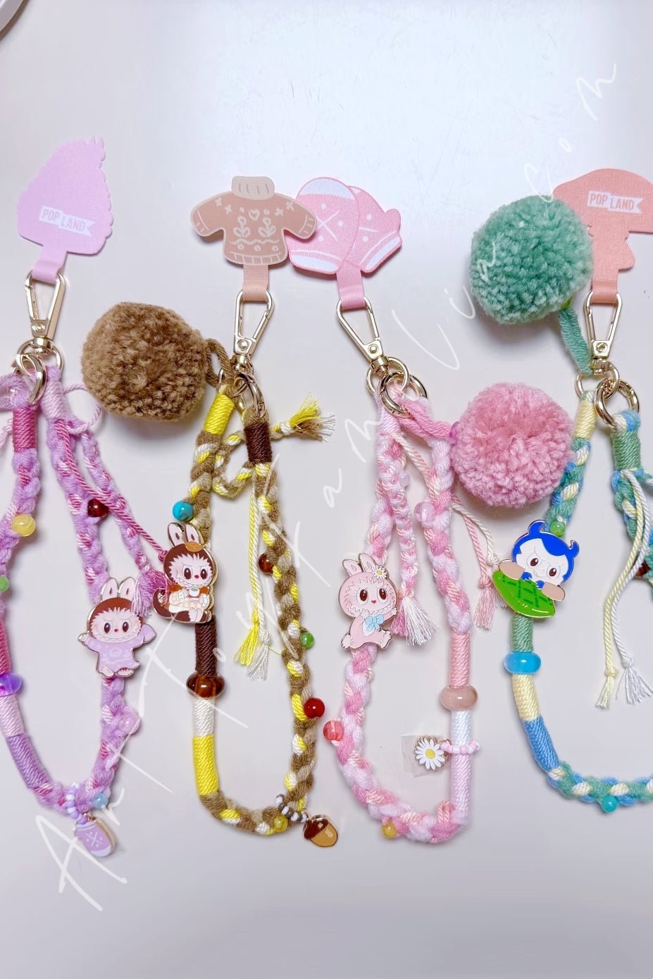 The Monsters Labubu Fall Into Sweaters Series Lanyard