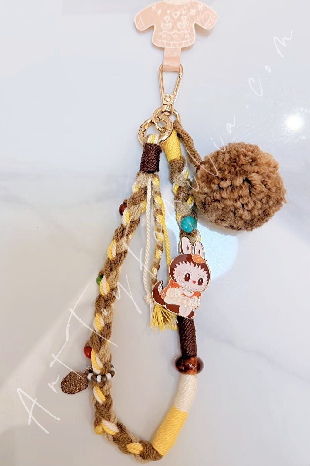 The Monsters Labubu Fall Into Sweaters Series Lanyard