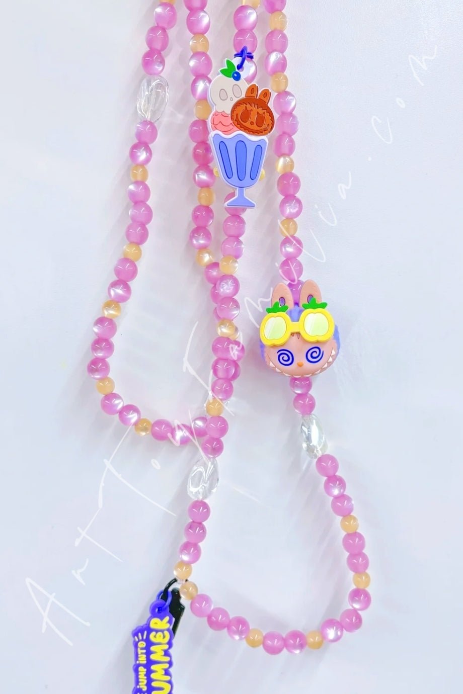 The Monsters Labubu Jump Into Summer Series Phone Charm