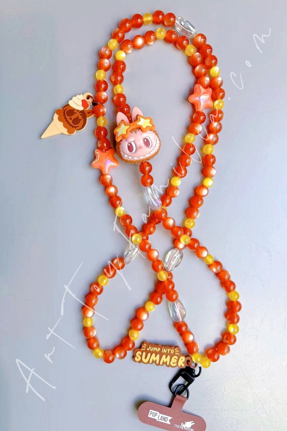 The Monsters Labubu Jump Into Summer Series Phone Charm