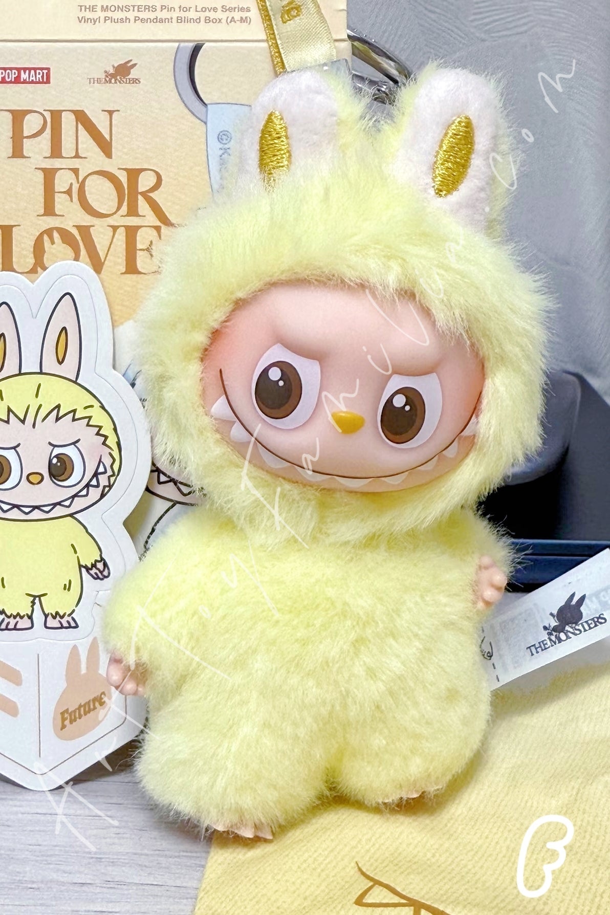 The Monsters Labubu Pin For Love Series Vinyl Plush Pendant