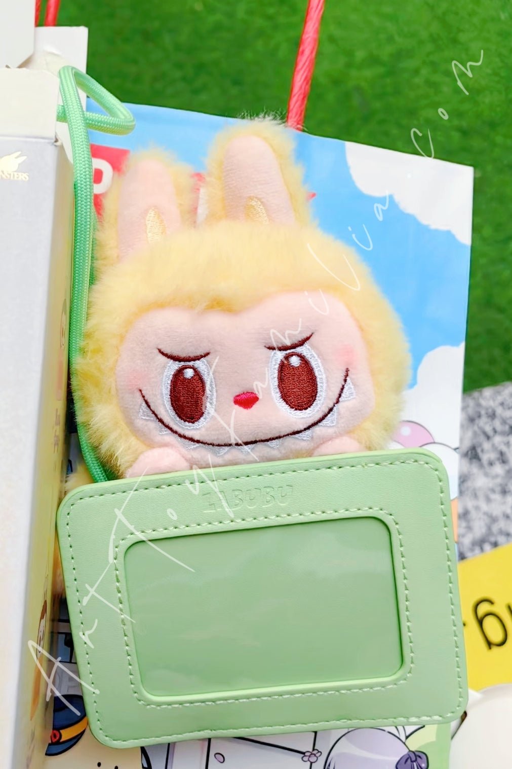 The Monsters Labubu Twinkly Fairy Tale Series Sparkly Surprise Plush Card Holder
