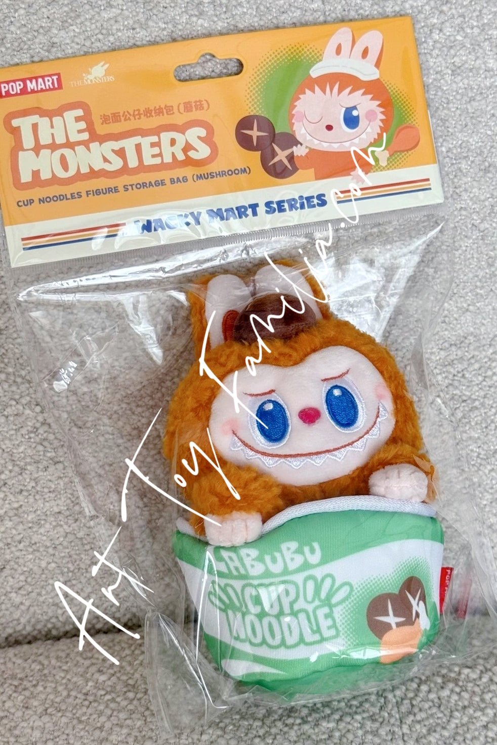 The Monsters Labubu Wacky Mart Series Cup Noodles Figure Storage Bag