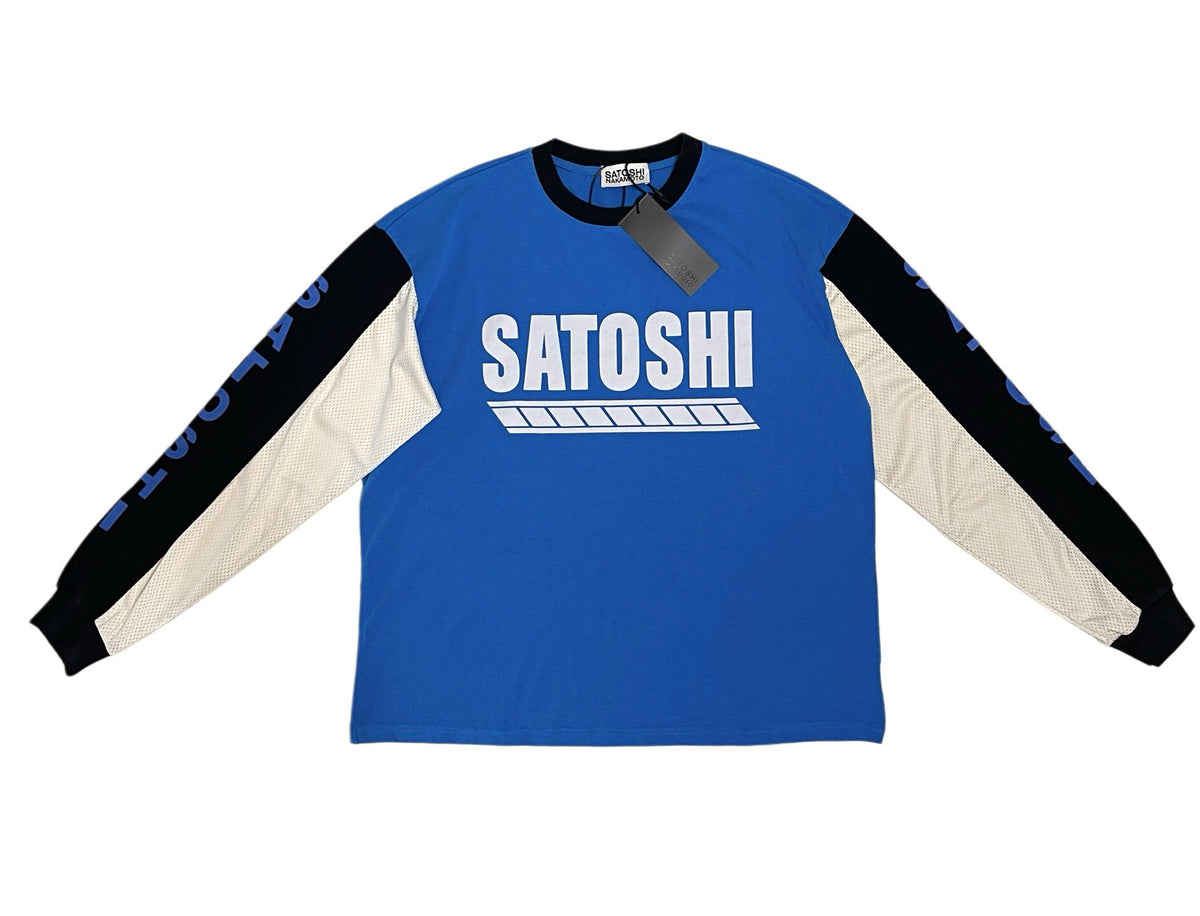 Satoshi Nakamoto Racing Spliced Long Sleeve T‑Shirt