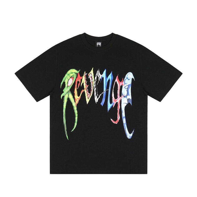 Revenge Vibrant Alien Graphic T‑Shirt