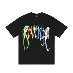 Revenge Vibrant Alien Graphic T‑Shirt