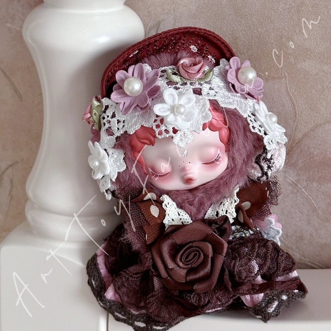Doll Cloth Flaming Roses Set For Skullpanda - 130