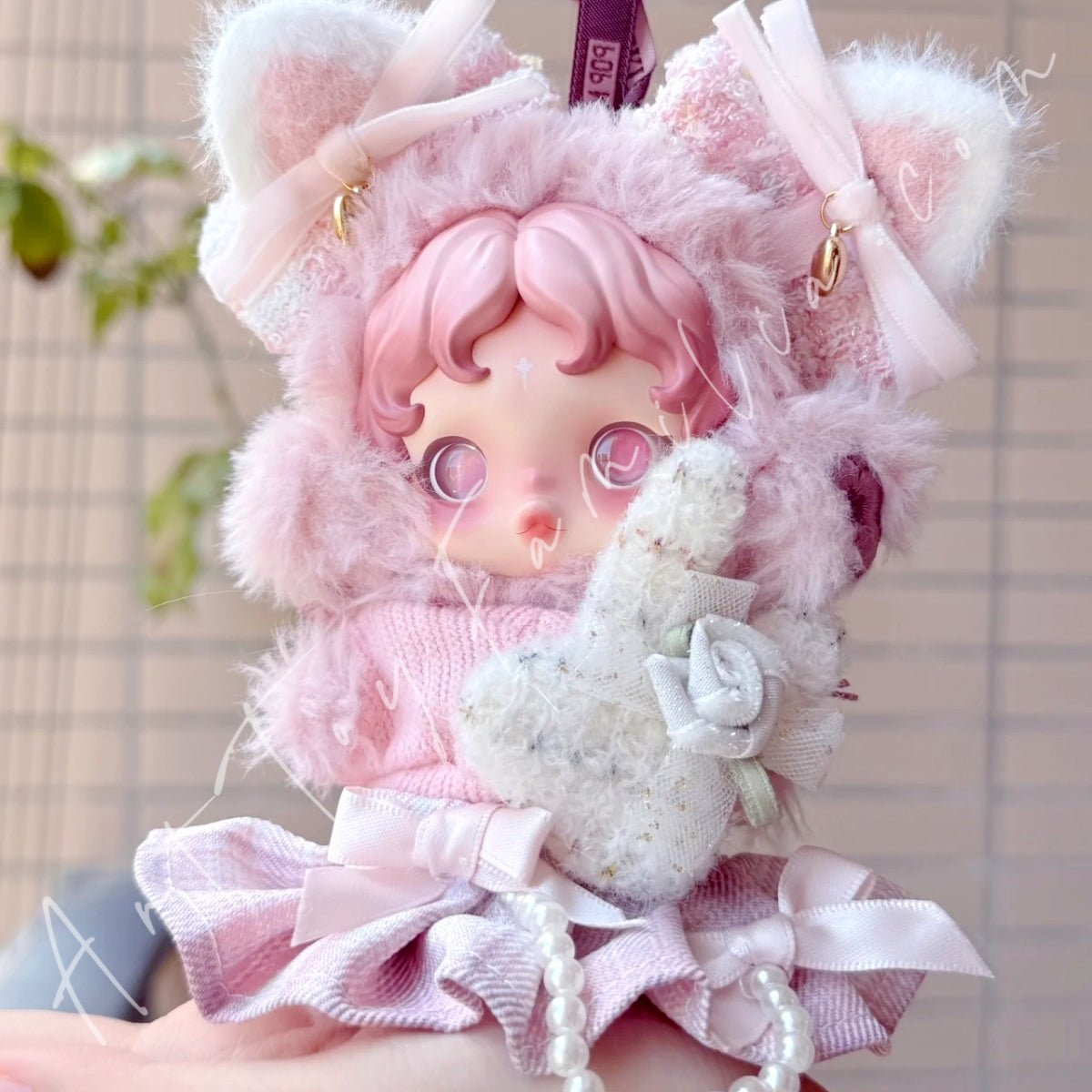 Doll Cloth Peach-Fuzz Kitten Set For Skullpanda - 132