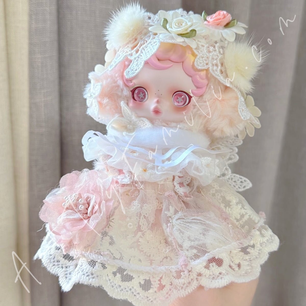 Doll Cloth Pink Snowbloom Set For Skullpanda - 135