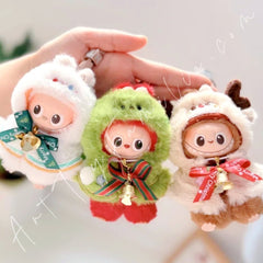 Doll Cloth Mini Christmas Elf Hooded Cape For Labubu - 118