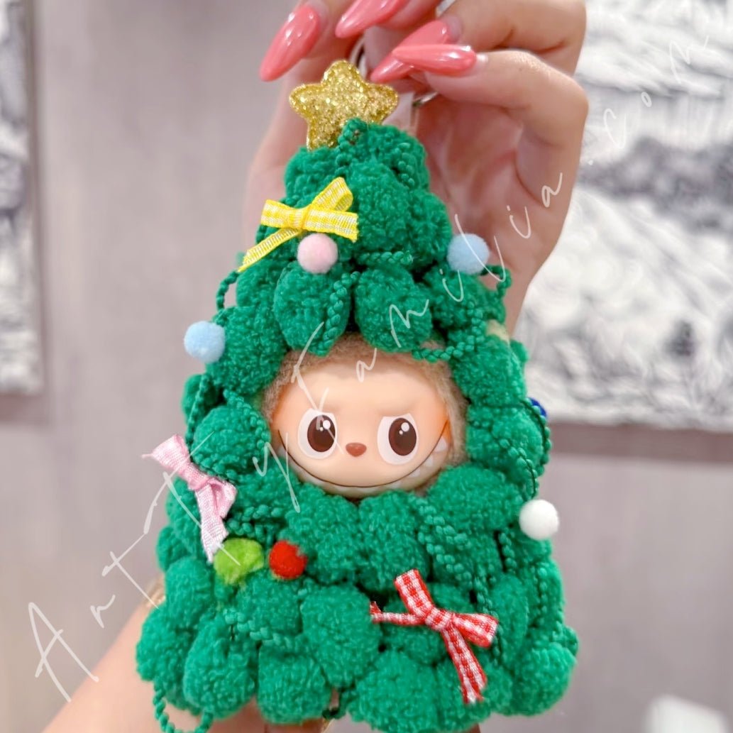 Doll Cloth Mini Christmas Tree Jumpsuit For Labubu - 120
