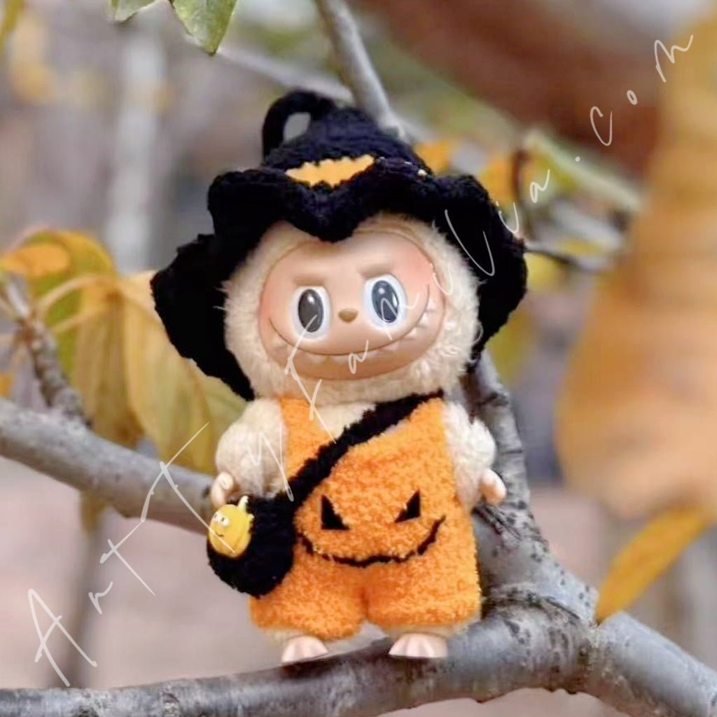 Doll Cloth Pumpkin Witch Set For Labubu - 111