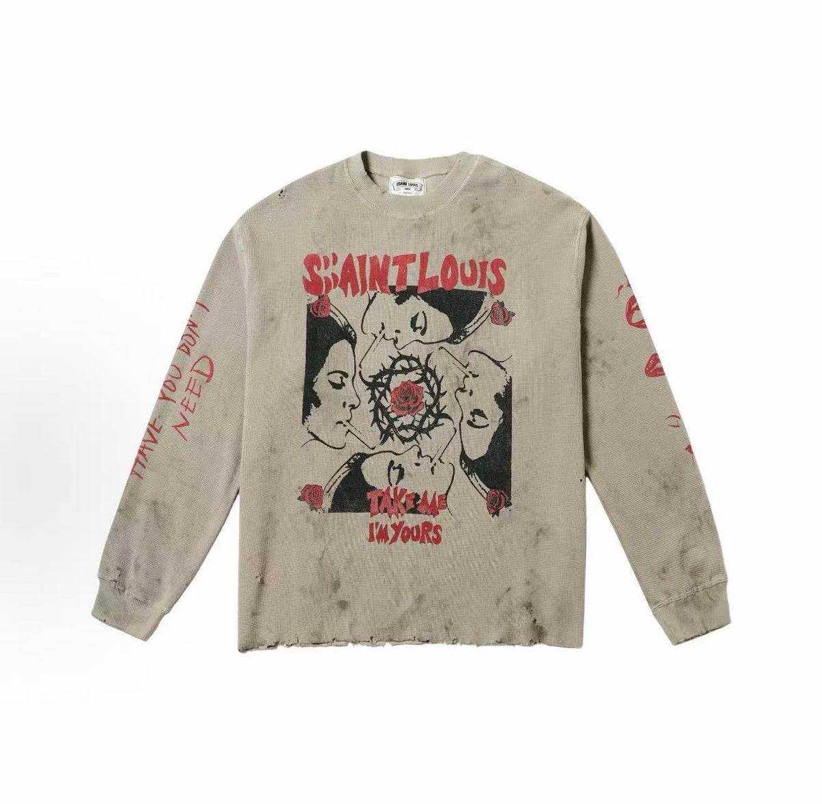 SSSAINT LOUIS Rose Figure Waffle Thermal