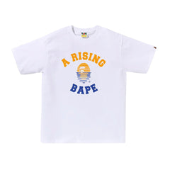 BAPE A Rising Ape College White Tee