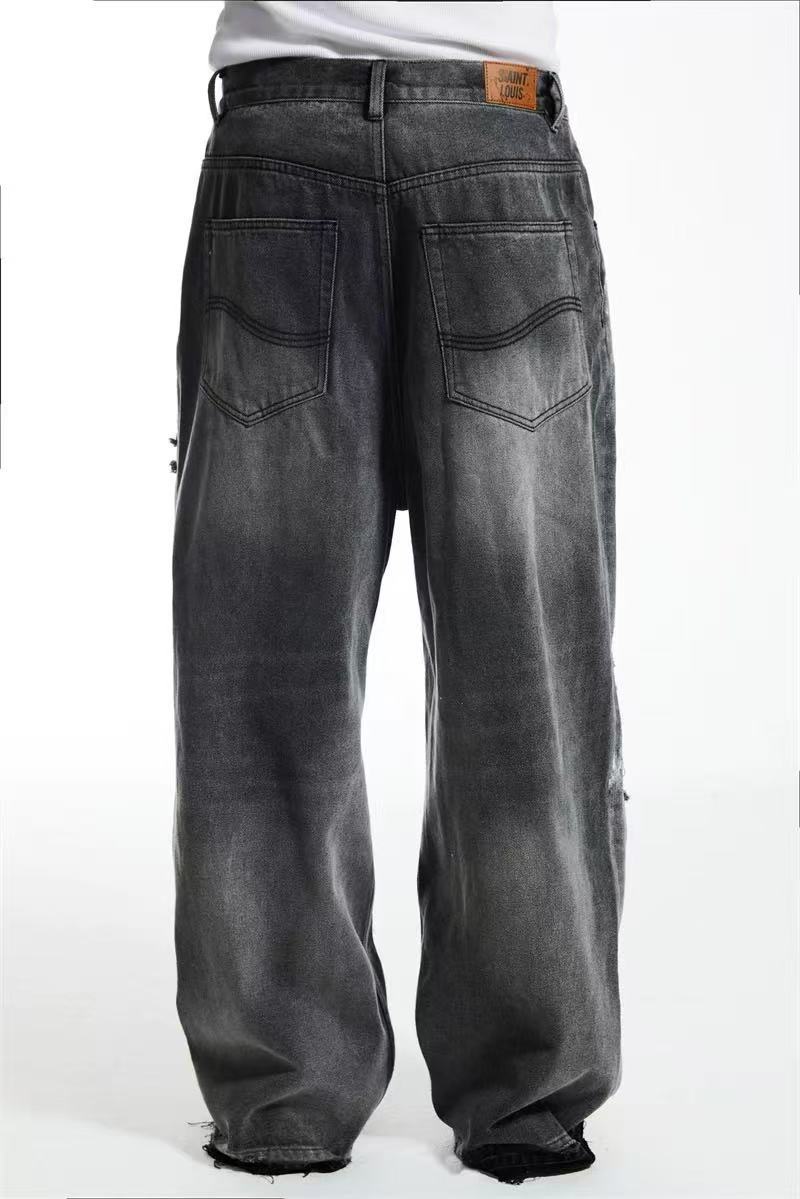 SSSAINT LOUIS Distressed Baggy Jeans