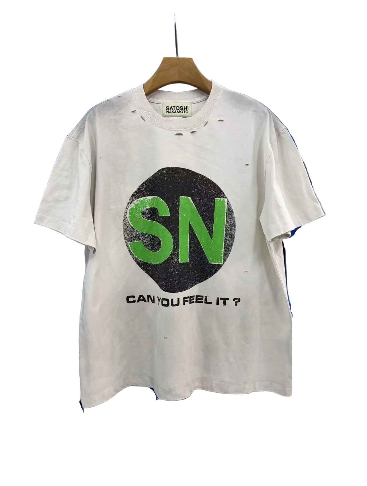 Satoshi Nakamoto SN Distressed Logo Tee