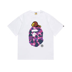 BAPE Purple Camo Ape Head Graphic T-Shirt