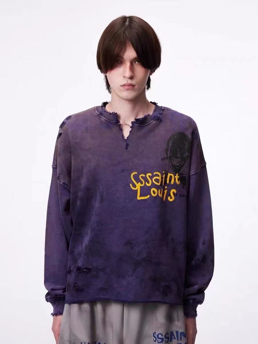 SSSAINT LOUIS Vintage Grunge Sweat Top