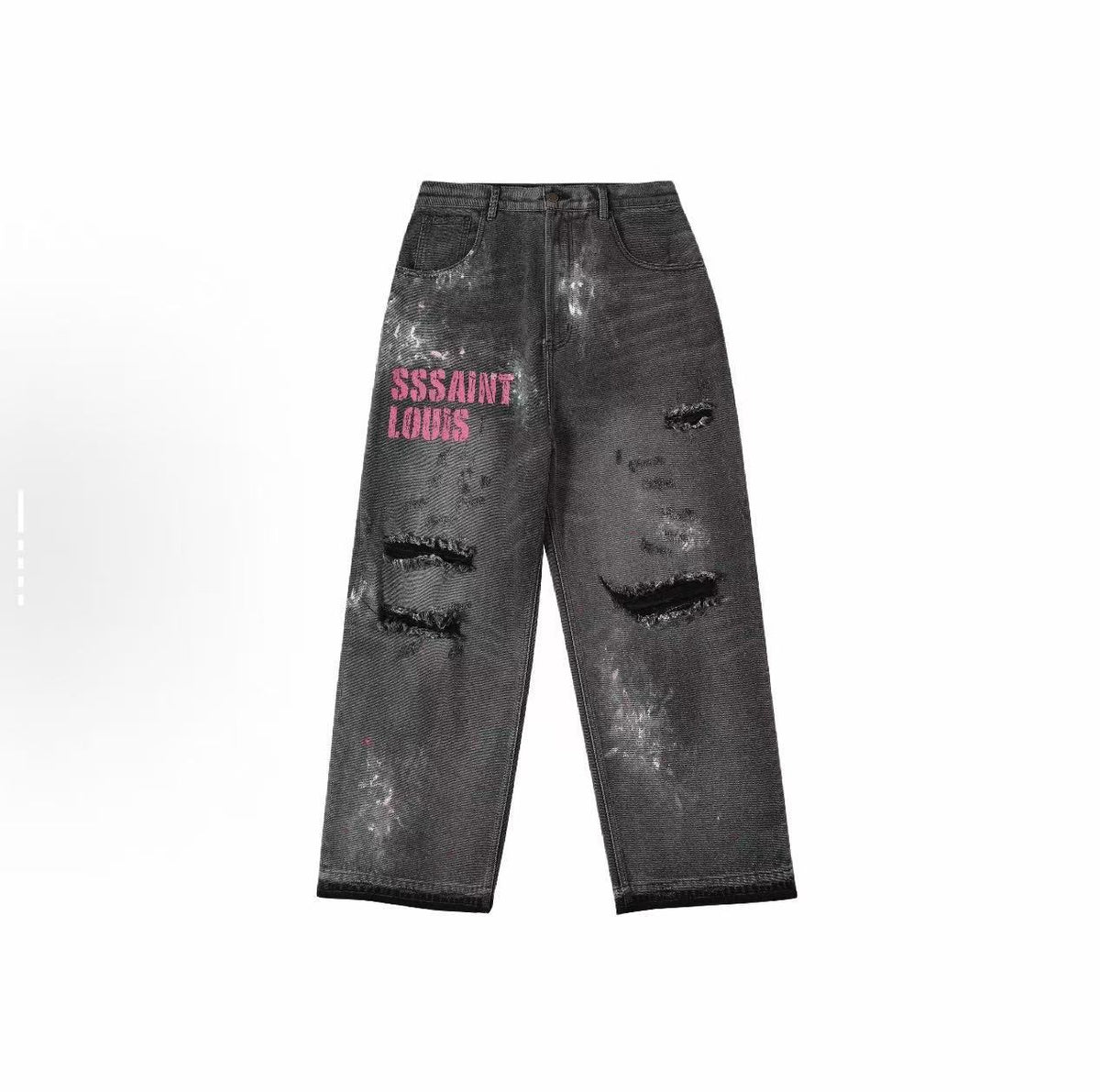 SSSAINT LOUIS Distressed Baggy Jeans