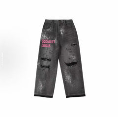 SSSAINT LOUIS Distressed Baggy Jeans