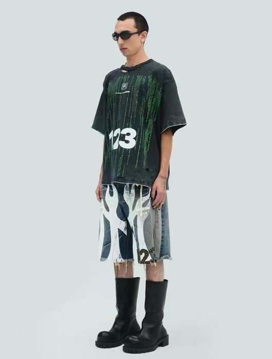 RRR123 Matrix Code Graphic Tee