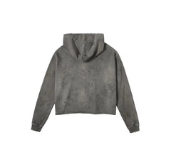 SSSAINT LOUIS Cropped Distressed Hoodie