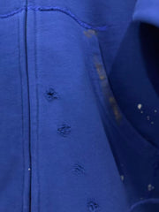 Satoshi Nakamoto Distressed Zip‑Up Hoodie