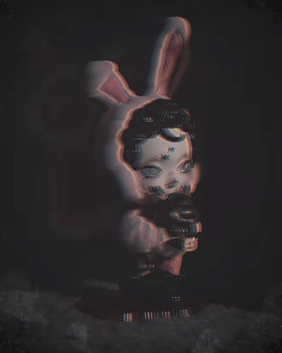 Skullpanda Bunny or Doggy Figurine