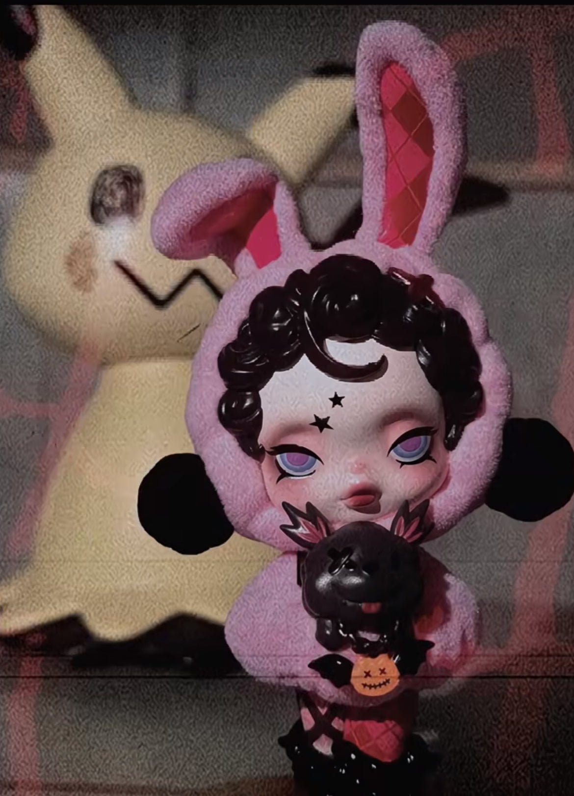 Skullpanda Bunny or Doggy Figurine