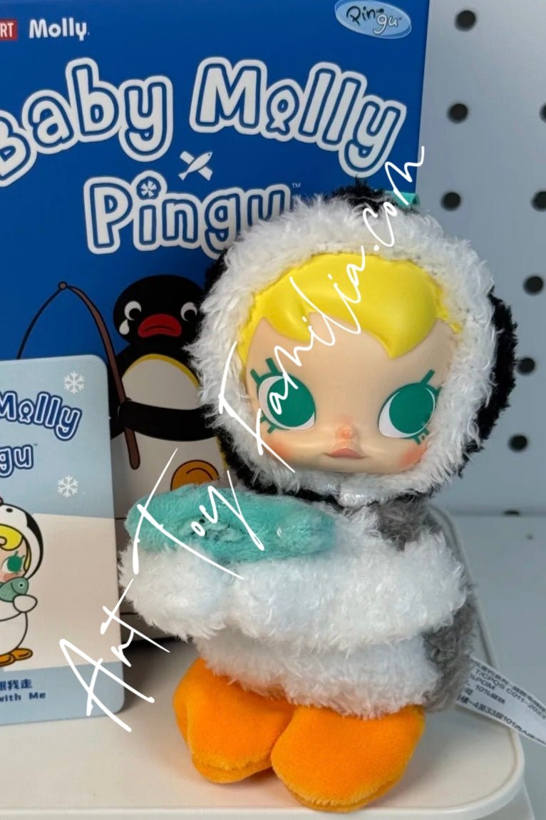 Baby Molly × Pingu Happy Fishing Series-Vinyl Plush Pendant
